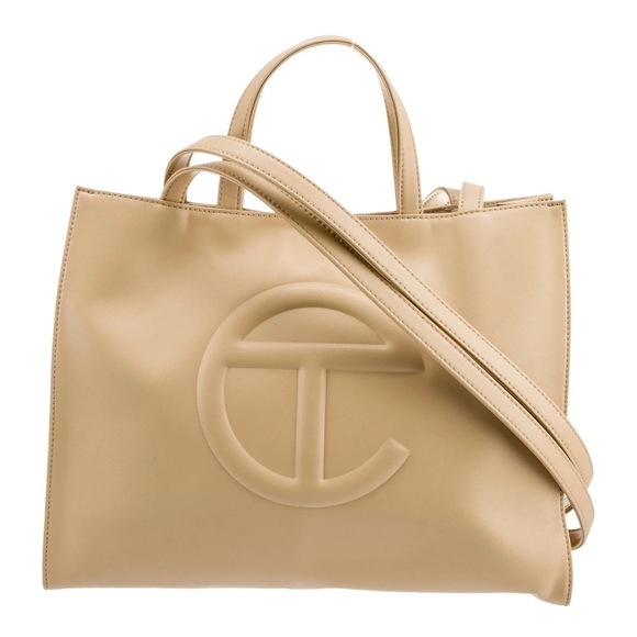Telfar Handbags - Telfar cream medium shopping tote bag